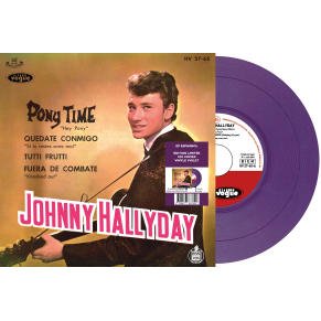 Johnny Hallyday - Pony Time - Vinyle Violet (Espagne) (Vinyle 7'')