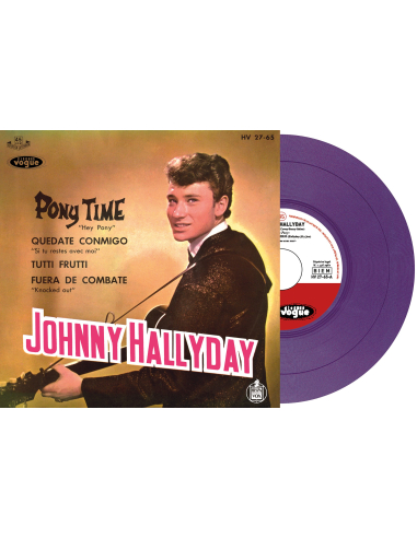 Johnny Hallyday - Pony Time - Vinyle Violet (Espagne) (Vinyle 7'')