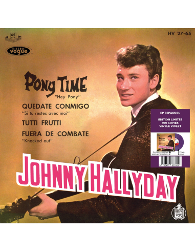 Johnny Hallyday - Pony Time - Vinyle Violet (Espagne) (Vinyle 7'')