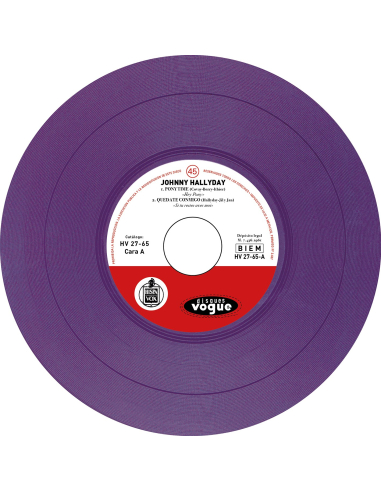 Johnny Hallyday - Pony Time - Vinyle Violet (Espagne) (Vinyle 7'')