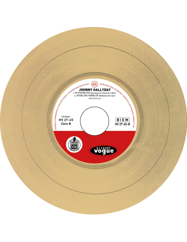 Johnny Hallyday - Pony Time - Vinyle Doré (Espagne) (Vinyle 7'')