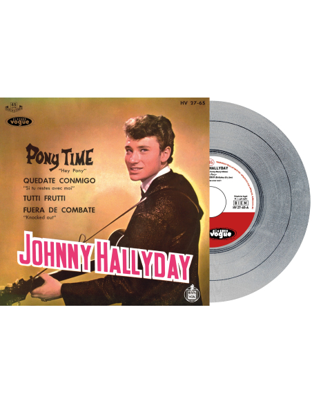 Johnny Hallyday - Pony Time - Vinyle Argenté (Espagne) (Vinyle 7'')