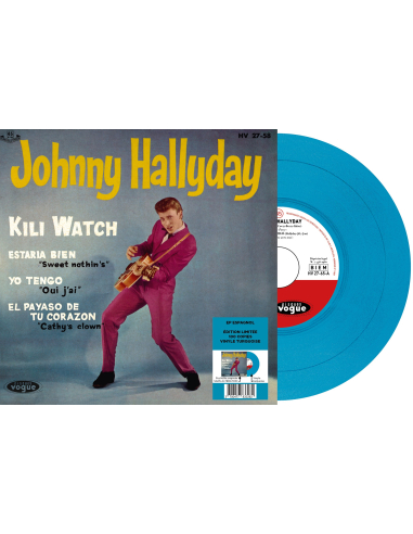 Johnny Hallyday - Kili Watch - Vinyle Turquoise (Espagne) (Vinyle 7'')