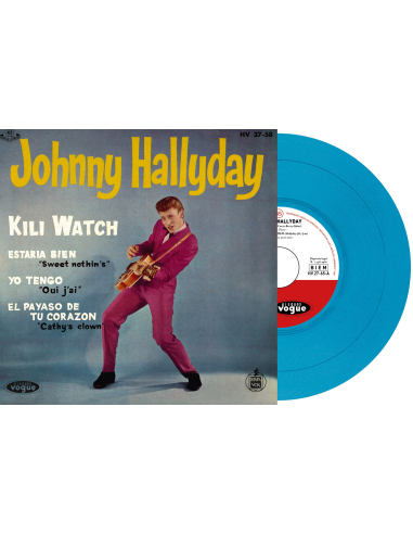Johnny Hallyday - Kili Watch - Vinyle Turquoise (Espagne) (Vinyle 7'')