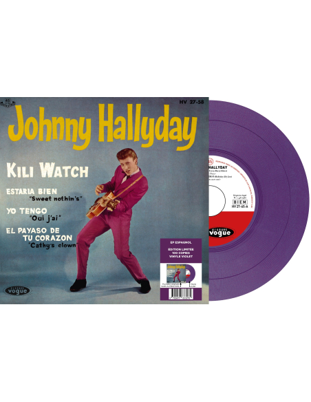 Johnny Hallyday - Kili Watch - Vinyle Violet (Espagne) (Vinyle 7'')