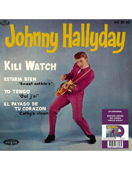 Johnny Hallyday - Kili Watch - Vinyle Violet (Espagne) (Vinyle 7'')
