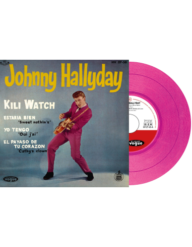 Johnny Hallyday - Kili Watch - Vinyle Rose (Espagne) (Vinyle 7'')