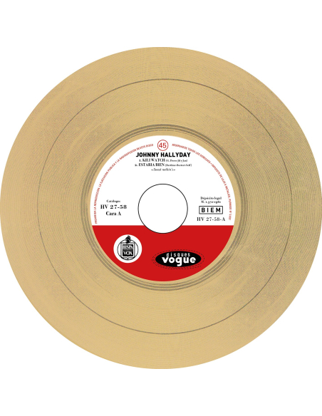 Johnny Hallyday - Kili Watch - Vinyle Doré (Espagne) (Vinyle 7'')