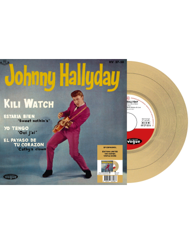 Johnny Hallyday - Kili Watch - Vinyle Doré (Espagne) (Vinyle 7'')