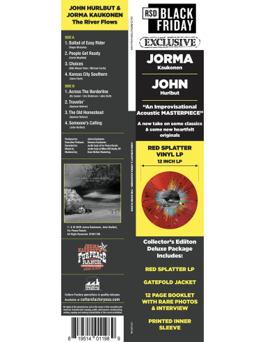 John Hurlbut & Jorma Kaukonen - The River Flows (Vinyle)