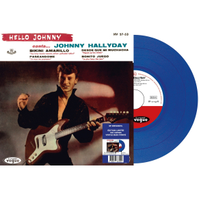 Johnny Hallyday - Hello Johnny - Vinyle Bleu Foncé (Espagne) (Vinyle 7'')