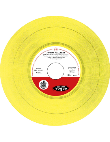 Johnny Hallyday - Hello Johnny - Vinyle Jaune Citron (Espagne) (Vinyle 7'')
