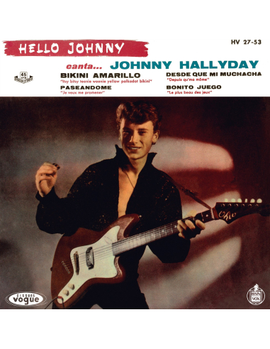 Johnny Hallyday - Hello Johnny - Vinyle Jaune Citron (Espagne) (Vinyle 7'')