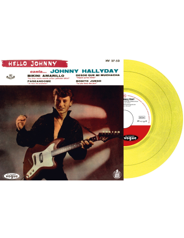 Johnny Hallyday - Hello Johnny - Vinyle Jaune Citron (Espagne) (Vinyle 7'')
