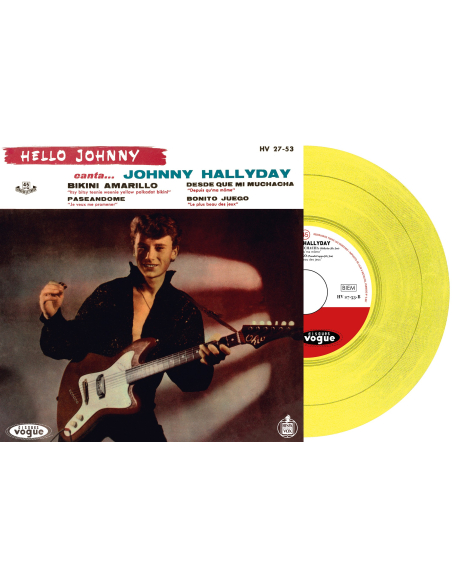 Johnny Hallyday - Hello Johnny - Vinyle Jaune Citron (Espagne) (Vinyle 7'')