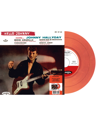 Johnny Hallyday - Hello Johnny - Vinyle Orange (Espagne) (Vinyle 7'')