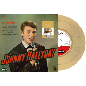 Johnny Hallyday - Si, Querido - Vinyle Doré (Espagne) (Vinyle 7'')