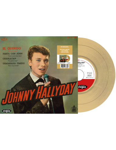 Johnny Hallyday - Si, Querido - Vinyle Doré (Espagne) (Vinyle 7'')