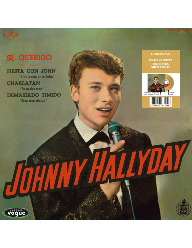 Johnny Hallyday - Si, Querido - Vinyle Doré (Espagne) (Vinyle 7'')