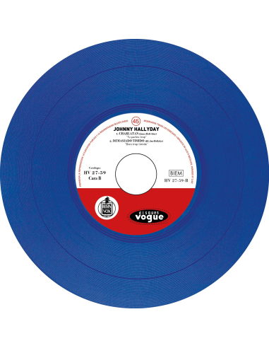 Johnny Hallyday - Si, Querido - Vinyle Bleu Foncé (Espagne) (Vinyle 7'')