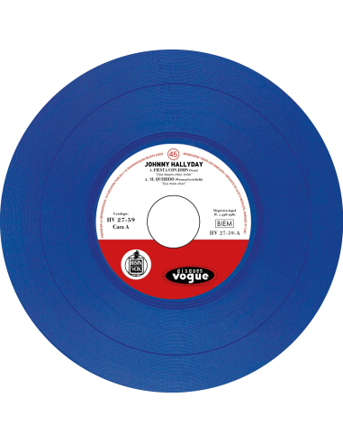 Johnny Hallyday - Si, Querido - Vinyle Bleu Foncé (Espagne) (Vinyle 7'')