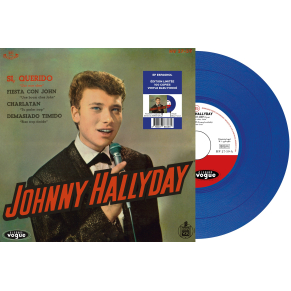 Johnny Hallyday - Si, Querido - Vinyle Bleu Foncé (Espagne) (Vinyle 7'')