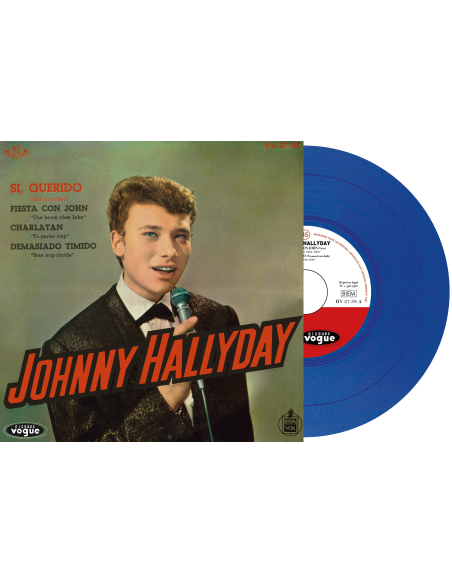 Johnny Hallyday - Si, Querido - Vinyle Bleu Foncé (Espagne) (Vinyle 7'')