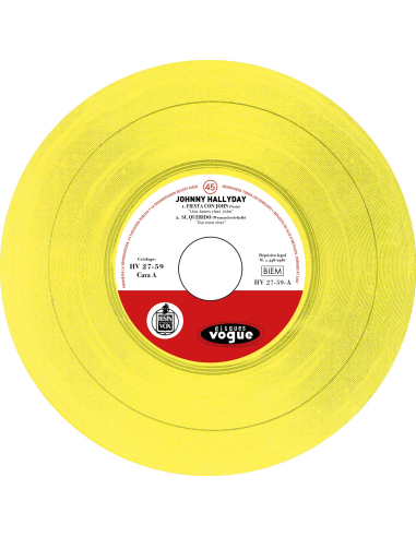 Johnny Hallyday - Si, Querido - Vinyle Jaune Citron (Espagne) (Vinyle 7'')