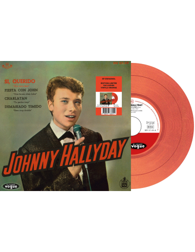 Johnny Hallyday - Si, Querido - Vinyle Orange (Espagne) (Vinyle 7'')