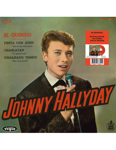 Johnny Hallyday - Si, Querido - Vinyle Orange (Espagne) (Vinyle 7'')