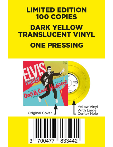 Elvis Presley - Don't Be Cruel - Vinyle Jaune (Japon) (Vinyle 7'')
