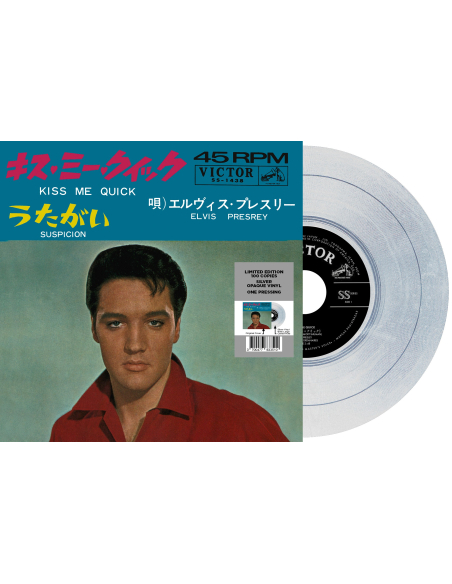 Elvis Presley - Kiss Me Quick - Vinyle Argent (Japon) (Vinyle 7'')