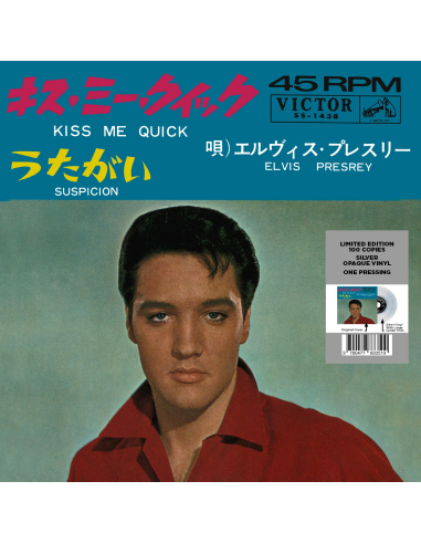 Elvis Presley - Kiss Me Quick - Vinyle Argent (Japon) (Vinyle 7'')