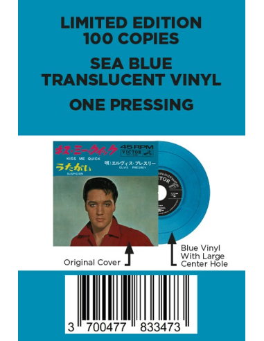 Elvis Presley - Kiss Me Quick - Vinyle Bleu (Japon) (Vinyle 7'')