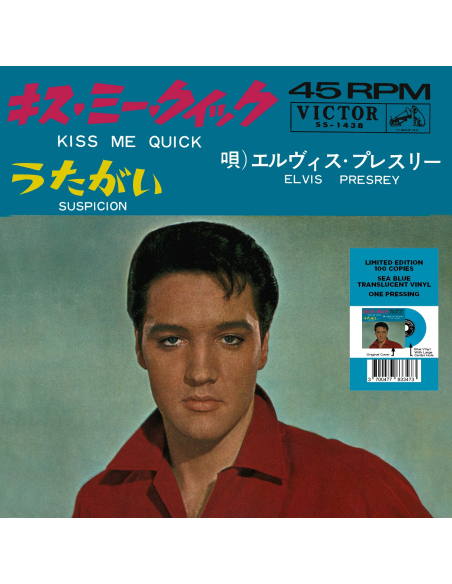 Elvis Presley - Kiss Me Quick - Vinyle Bleu (Japon) (Vinyle 7'')