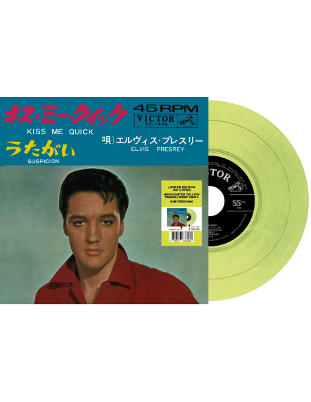 Elvis Presley - Kiss Me Quick - Vinyle Jaune (Japon) (Vinyle 7'')
