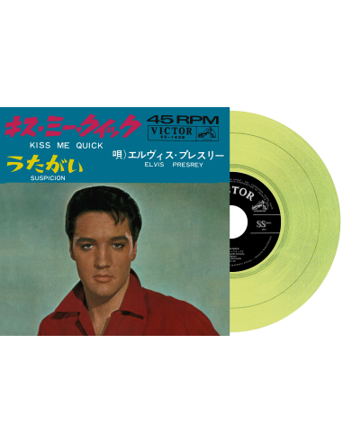 Elvis Presley - Kiss Me Quick - Vinyle Jaune (Japon) (Vinyle 7'')