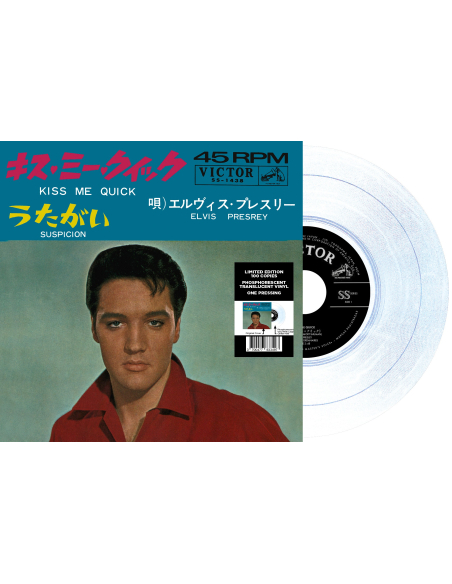 Elvis Presley - Kiss Me Quick - Vinyle Phosphorescent (Japon) (Vinyle 7'')