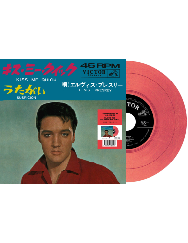 Elvis Presley - Kiss Me Quick - Vinyle Rouge (Japon) (Vinyle 7'')