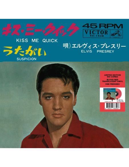 Elvis Presley - Kiss Me Quick - Vinyle Rouge (Japon) (Vinyle 7'')