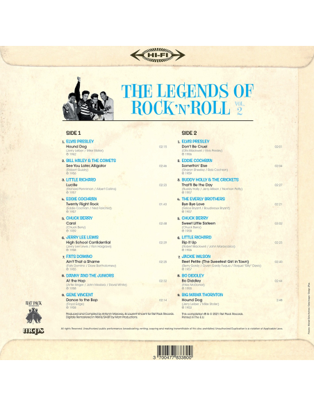 Various - The Legends Of Rock'N'Roll Vol. 2 (Vinyle)