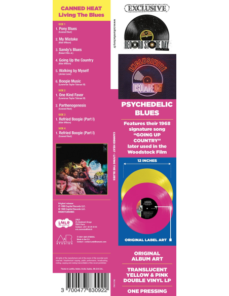 Canned Heat - Living The Blues - RSD 2021 (Vinyle)