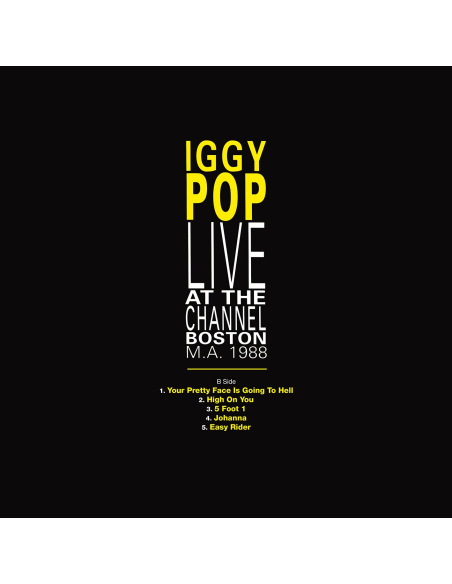 Iggy Pop - Live At The Channel Boston - RSD 2021 (Vinyle)
