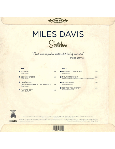 Miles Davis - Sketches - RSD 2021 (Vinyle + CD)