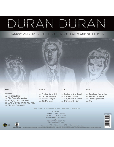 Duran Duran - The Ultra Chrome, Latex And Steel Tour (Vinyle)