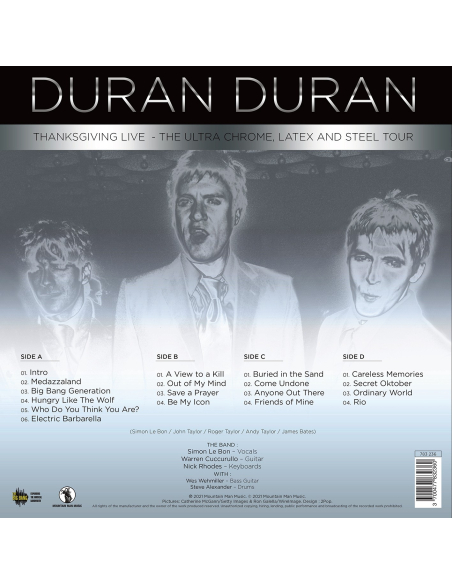 Duran Duran - The Ultra Chrome, Latex And Steel Tour (Vinyle)
