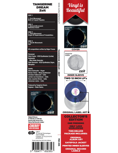 Tangerine Dream - Zeit (Vinyle)