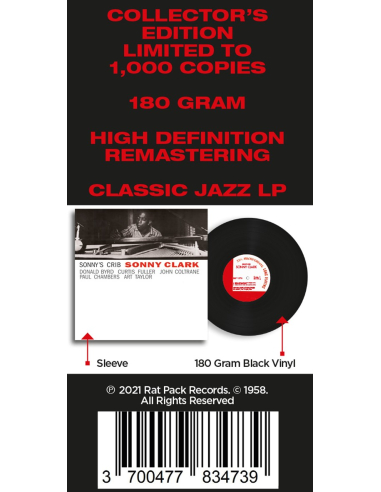 Sonny Clark - Sonny's Crib (Vinyle)