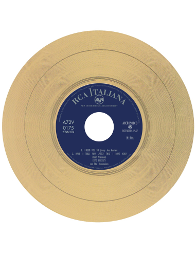 Elvis Presley - I Need You So - Vinyle Doré (Italie) (Vinyle 7'')