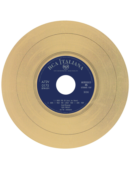 Elvis Presley - I Need You So - Vinyle Doré (Italie) (Vinyle 7'')